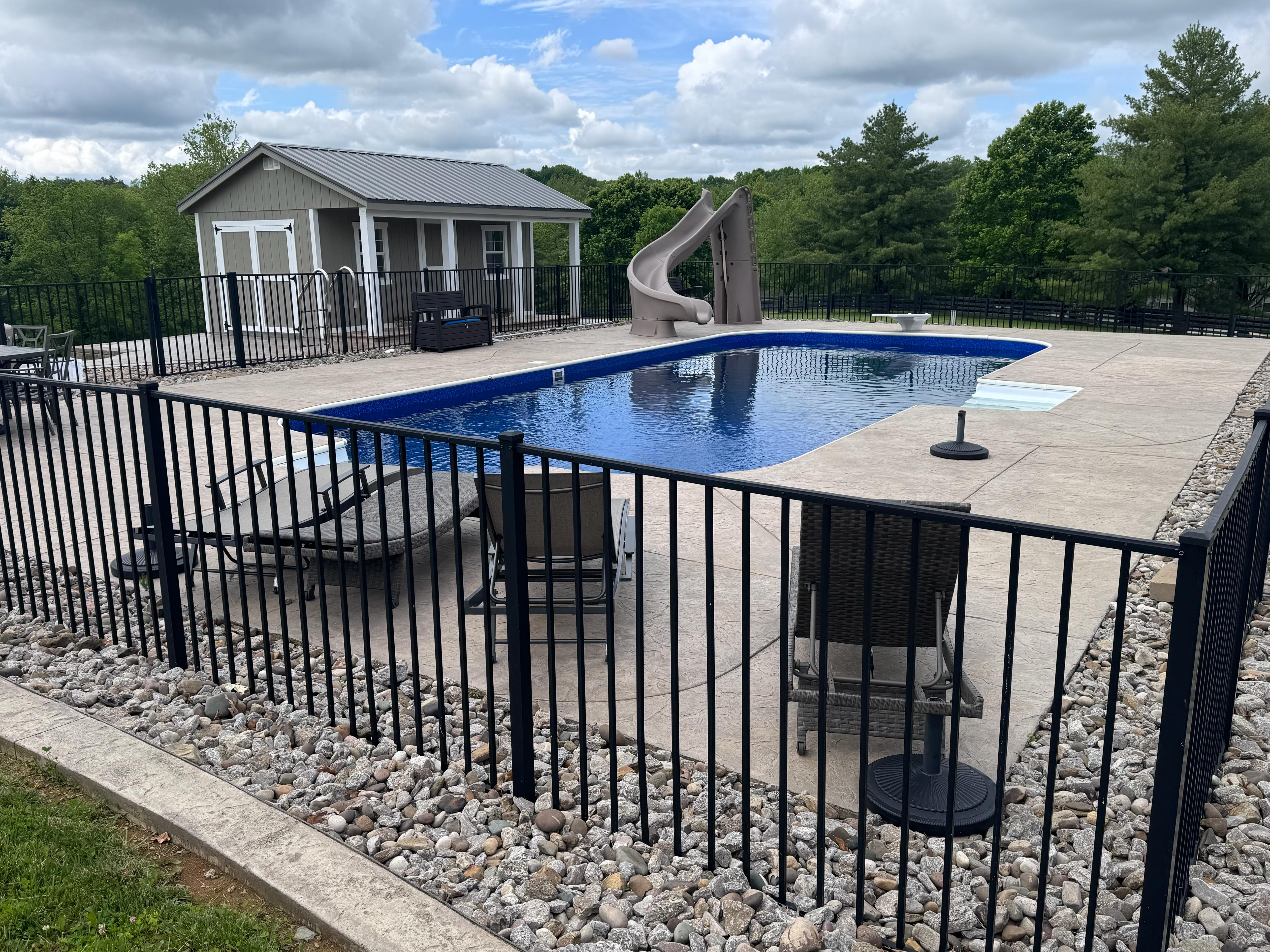 Pool landscaping